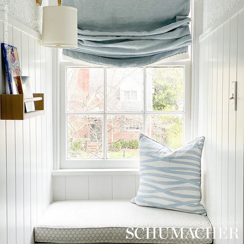 BRUSHSTROKES fabric SKY color by Schumacher