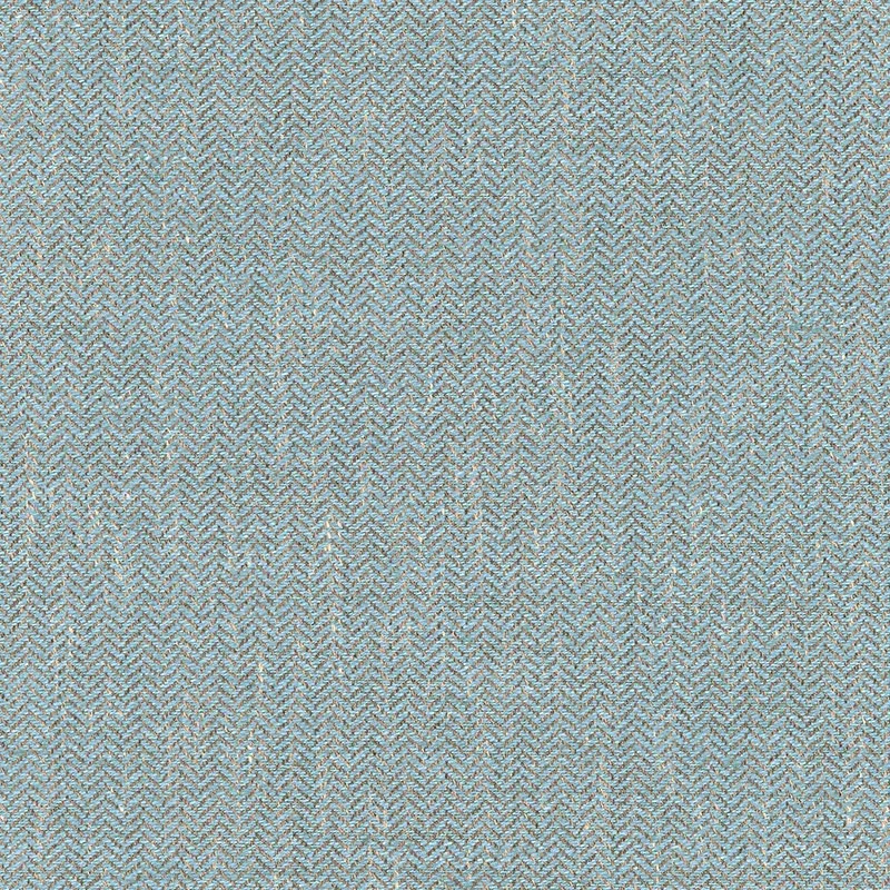 BRYTON LINEN HERRINGBONE fabric BLUESTONE color by Schumacher