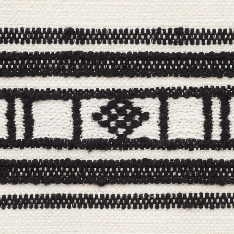 BUENA VISTA fabric BLACK color by Schumacher