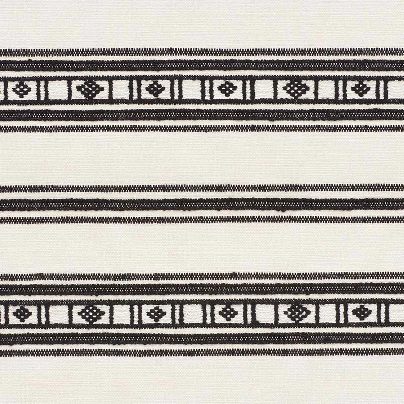 BUENA VISTA fabric BLACK color by Schumacher