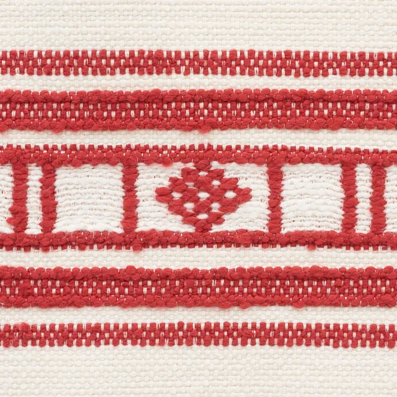 BUENA VISTA Fabric – RED | Schumacher | Wallpaper Twins BUENA VISTA fabric RED color by Schumacher