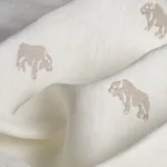 Buffalo Embroidered Linen Fabric – IVORY | Schumacher | Wall Buffalo Embroidered Linen fabric IVORY color by Schumacher