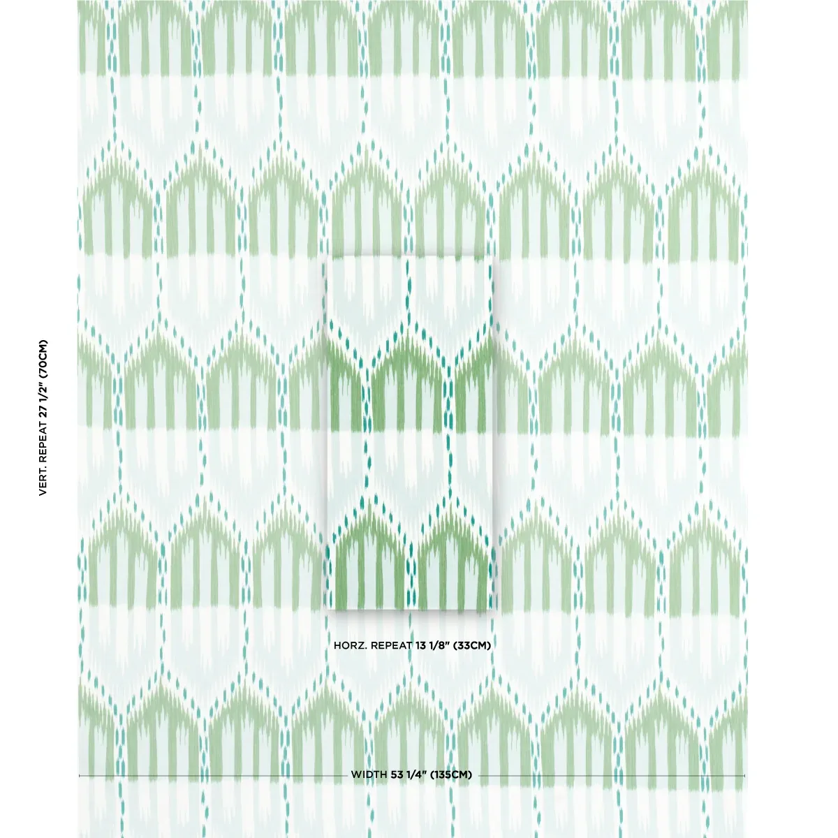 BUKHARA IKAT Fabric – MINERAL AND LEAF | Schumacher | Wallpa BUKHARA IKAT fabric MINERAL AND LEAF color by Schumacher