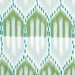 BUKHARA IKAT Fabric – MINERAL AND LEAF | Schumacher | Wallpa BUKHARA IKAT fabric MINERAL AND LEAF color by Schumacher