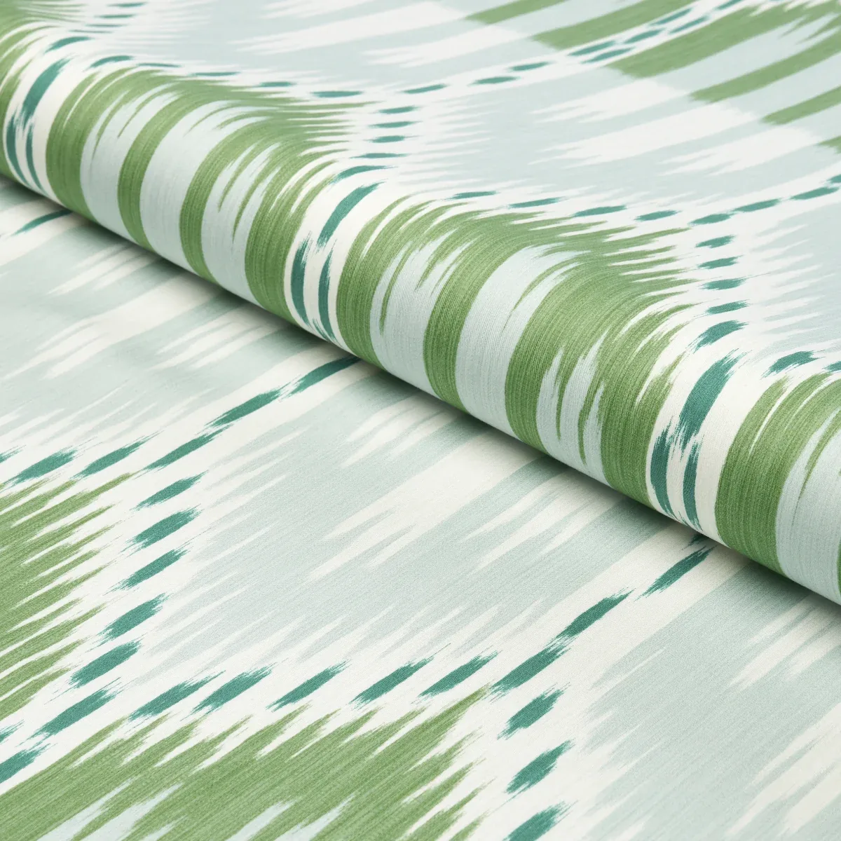 BUKHARA IKAT fabric MINERAL AND LEAF color by Schumacher