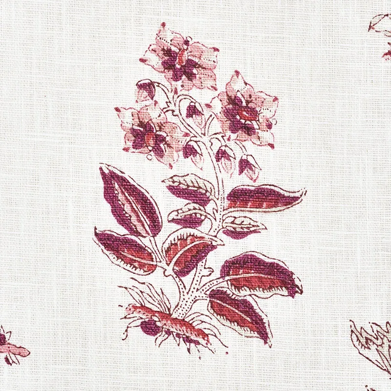 BUNNY fabric AUBERGINE color by Schumacher