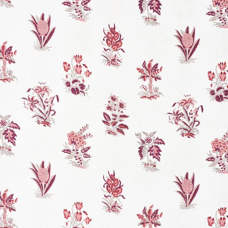 BUNNY fabric AUBERGINE color by Schumacher