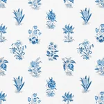 BUNNY Fabric – DELFT | Schumacher | Wallpaper Twins BUNNY fabric DELFT color by Schumacher
