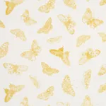 BURNELL BUTTERFLY fabric YELLOW color by Schumacher
