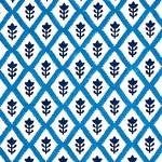 Buti Hand Block Print fabric BLUE color by Schumacher