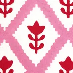 Buti Hand Block Print fabric PINK color by Schumacher