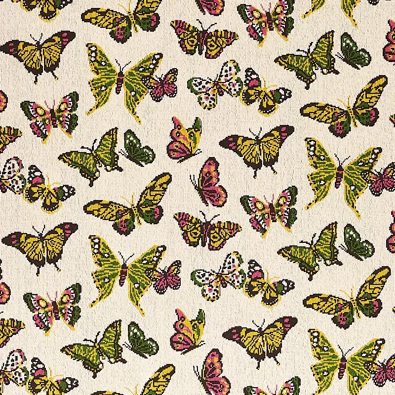 BUTTERFLY ÉPINGLÉ fabric SPRING color by Schumacher