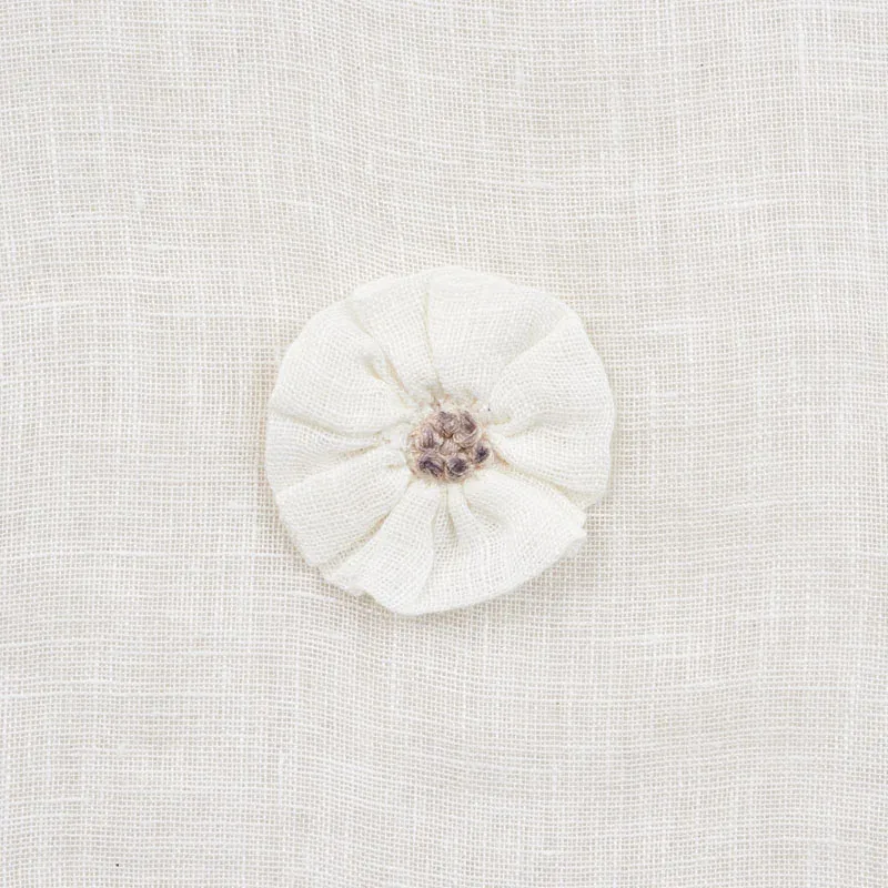 BUTTON FLOWER SHEER Fabric – IVORY | Schumacher | Wallpaper BUTTON FLOWER SHEER fabric IVORY color by Schumacher