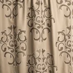 Byron Embroidered Wool fabric BUCKSKIN color by Schumacher