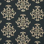 Byron Embroidered Wool Fabric – CHARCOAL | Schumacher | Wall Byron Embroidered Wool fabric CHARCOAL color by Schumacher