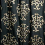 Byron Embroidered Wool Fabric – CHARCOAL | Schumacher | Wall Byron Embroidered Wool fabric CHARCOAL color by Schumacher