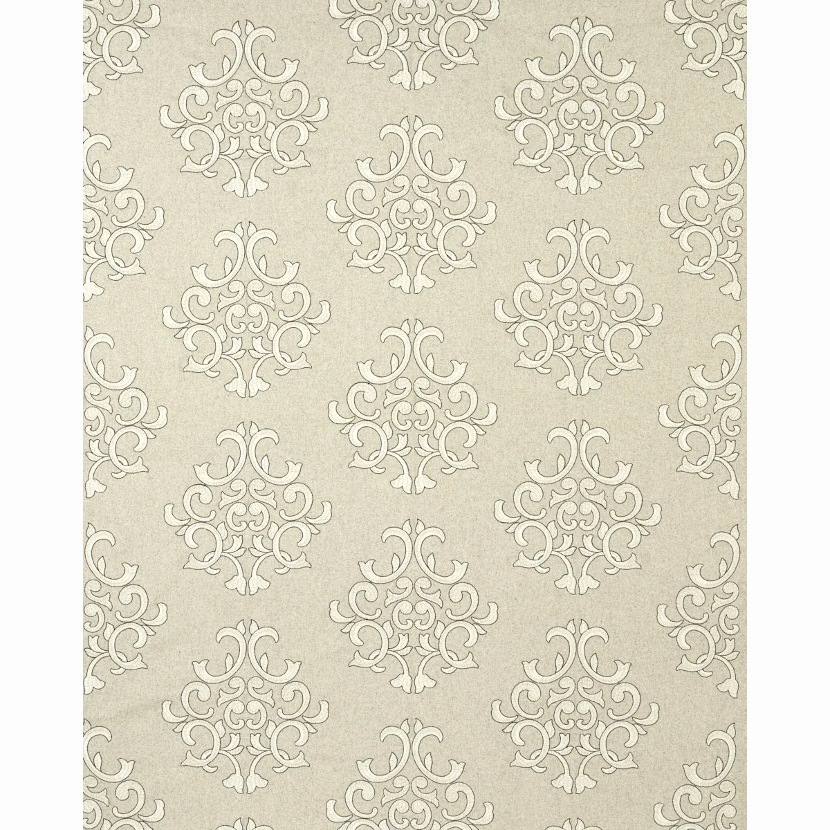 Byron Embroidered Wool Fabric – OAT | Schumacher | Wallpaper Byron Embroidered Wool fabric OAT color by Schumacher