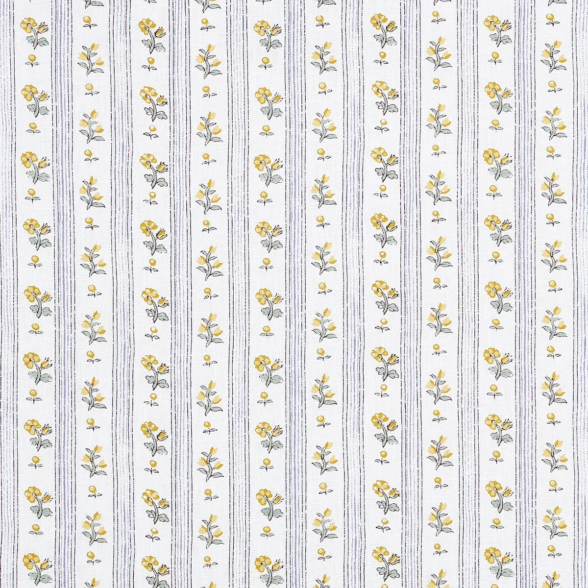 CABANON STRIPE fabric JAUNE color by Schumacher