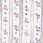 CABANON STRIPE fabric ROSE color by Schumacher