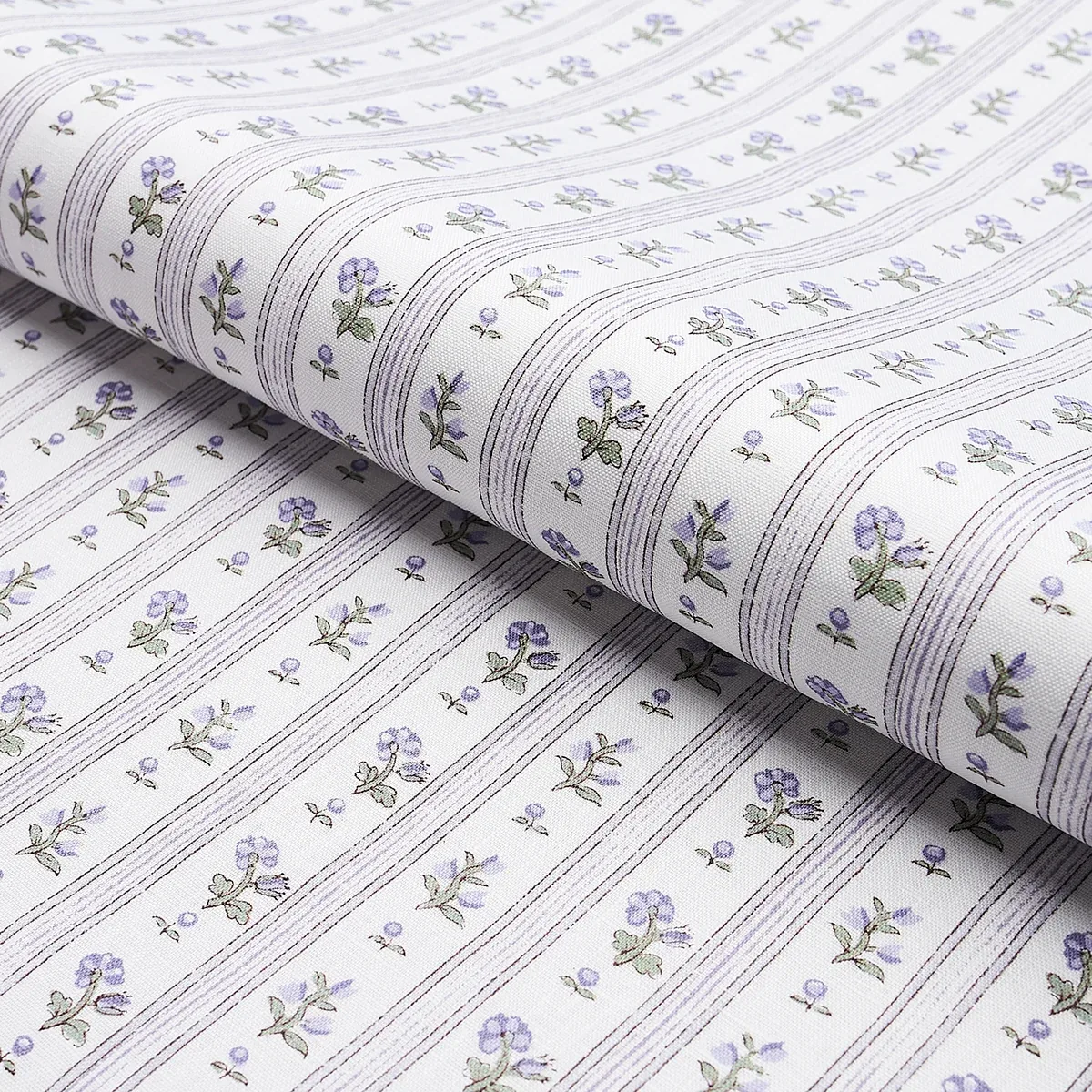 CABANON STRIPE fabric VIOLET color by Schumacher