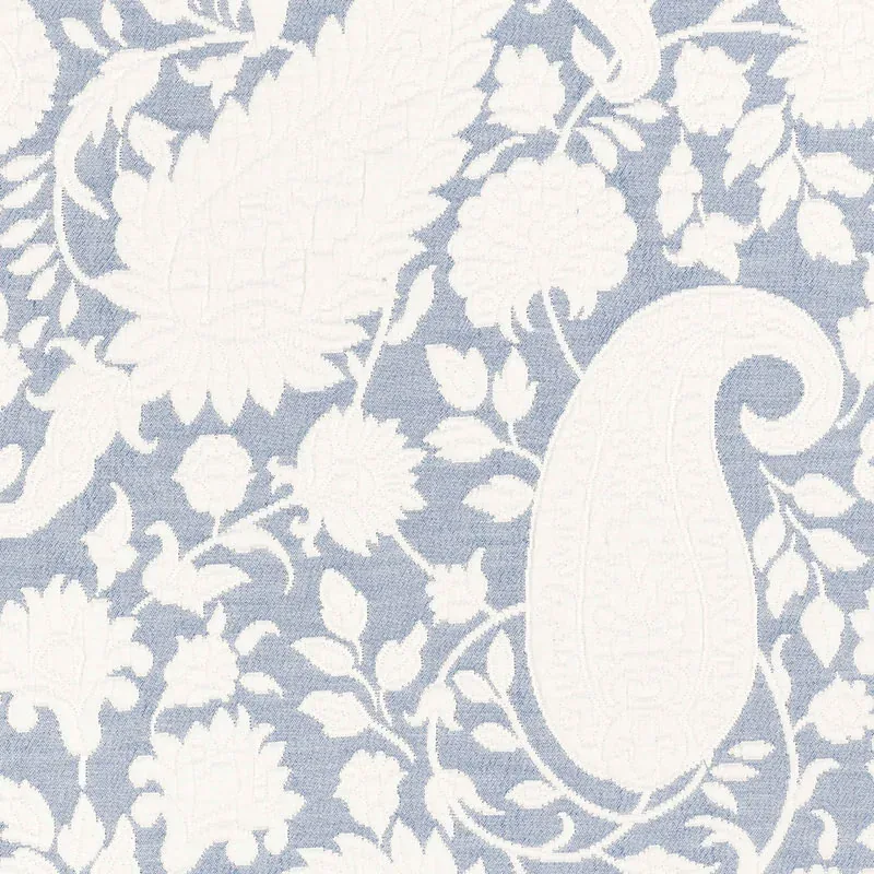 CACHEMIRE CORTONA fabric DELFT color by Schumacher