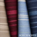 CAJAMARCA STRIPE Fabric – CHAMBRAY | Schumacher | Wallpaper CAJAMARCA STRIPE fabric CHAMBRAY color by Schumacher