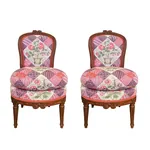 CALDWELL PATCHWORK CHINTZ fabric FUCHSIA AND PLUM color by Schumacher