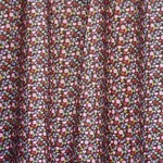 CALICO Fabric – MULTI ON BROWN | Schumacher | Wallpaper Twin CALICO fabric MULTI ON BROWN color by Schumacher