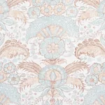 CALICUT Fabric – AQUA | Schumacher | Wallpaper Twins CALICUT fabric AQUA color by Schumacher