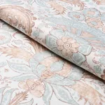 CALICUT Fabric – AQUA | Schumacher | Wallpaper Twins CALICUT fabric AQUA color by Schumacher