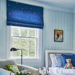 CALISTO Fabric – COBALT | Schumacher | Wallpaper Twins CALISTO fabric COBALT color by Schumacher