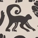 CALL OF THE JUNGLE fabric BLACK color by Schumacher