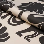 CALL OF THE JUNGLE fabric BLACK color by Schumacher