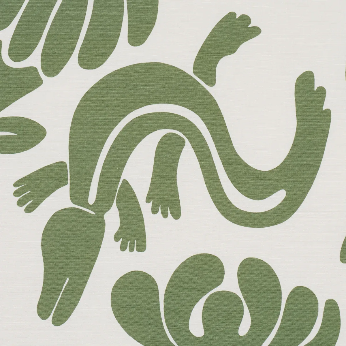 CALL OF THE JUNGLE fabric FOREST GREEN color by Schumacher