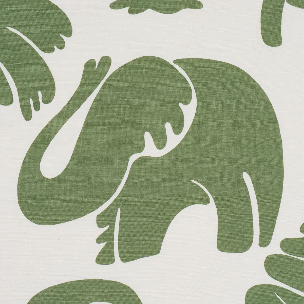 CALL OF THE JUNGLE fabric FOREST GREEN color by Schumacher