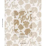 CALL OF THE JUNGLE Fabric – NEUTRAL | Schumacher | Wallpaper CALL OF THE JUNGLE fabric NEUTRAL color by Schumacher