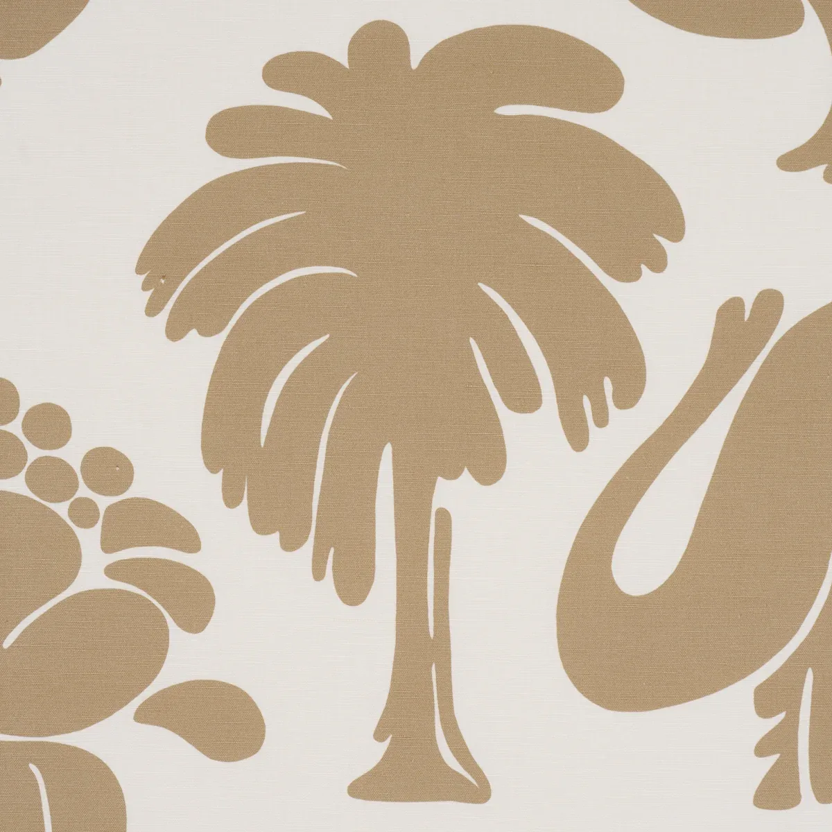 CALL OF THE JUNGLE Fabric – NEUTRAL | Schumacher | Wallpaper CALL OF THE JUNGLE fabric NEUTRAL color by Schumacher