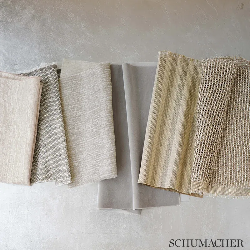 CALVIN SHEER Fabric – LINEN | Schumacher | Wallpaper Twins CALVIN SHEER fabric LINEN color by Schumacher