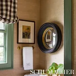 CAMDEN COTTON CHECK Fabric – BLACK | Schumacher | Wallpaper CAMDEN COTTON CHECK fabric BLACK color by Schumacher