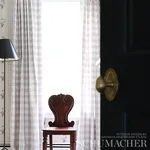CAMDEN COTTON CHECK fabric LILAC color by Schumacher
