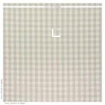 CAMDEN COTTON CHECK fabric NATURAL color by Schumacher