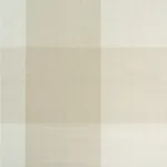 CAMDEN COTTON CHECK fabric NATURAL color by Schumacher
