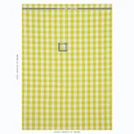 CAMDEN COTTON CHECK fabric YELLOW color by Schumacher