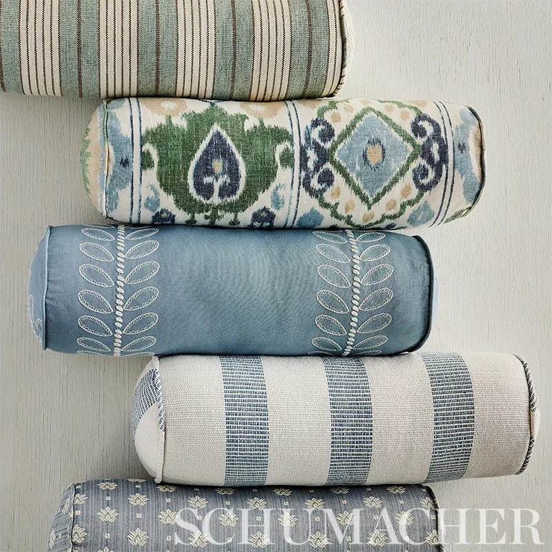 CAMILE EMBROIDERY Fabric – SKY | Schumacher | Wallpaper Twin CAMILE EMBROIDERY fabric SKY color by Schumacher