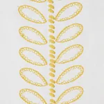 CAMILE EMBROIDERY fabric YELLOW color by Schumacher