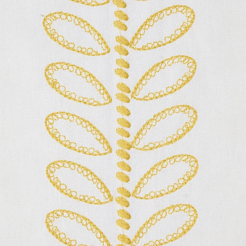 CAMILE EMBROIDERY fabric YELLOW color by Schumacher