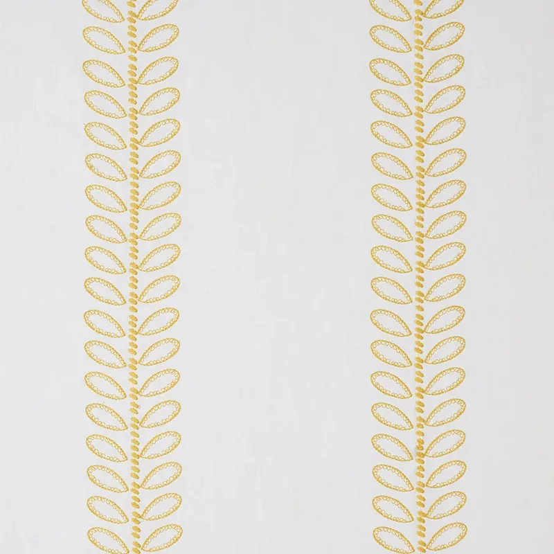 CAMILE EMBROIDERY fabric YELLOW color by Schumacher