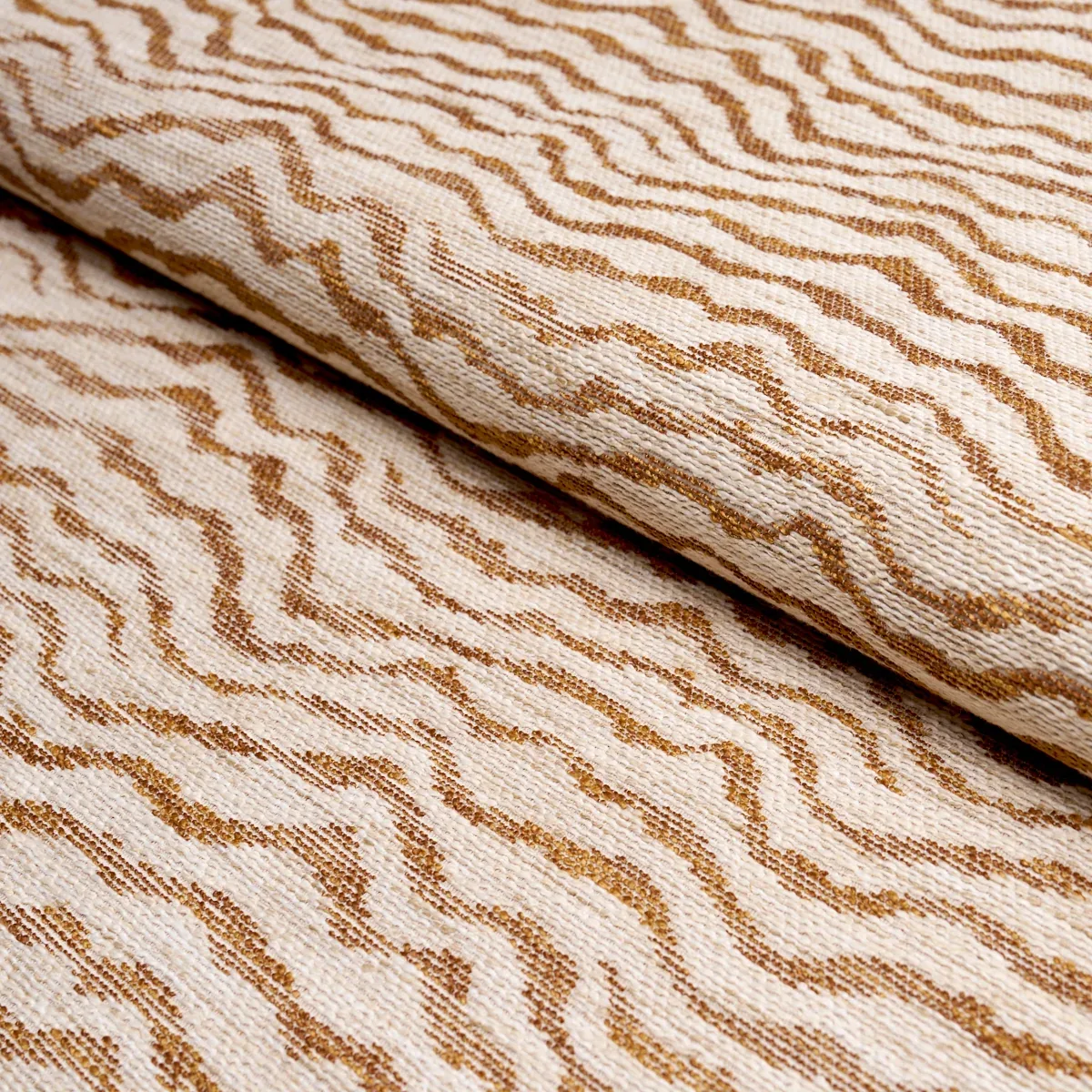 CAMMIE PERFORMANCE fabric CHESTNUT color by Schumacher