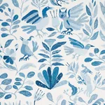 CANOPY Fabric – BLUE BIRDS | Schumacher | Wallpaper Twins CANOPY fabric BLUE BIRDS color by Schumacher