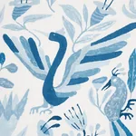 CANOPY Fabric – BLUE BIRDS | Schumacher | Wallpaper Twins CANOPY fabric BLUE BIRDS color by Schumacher